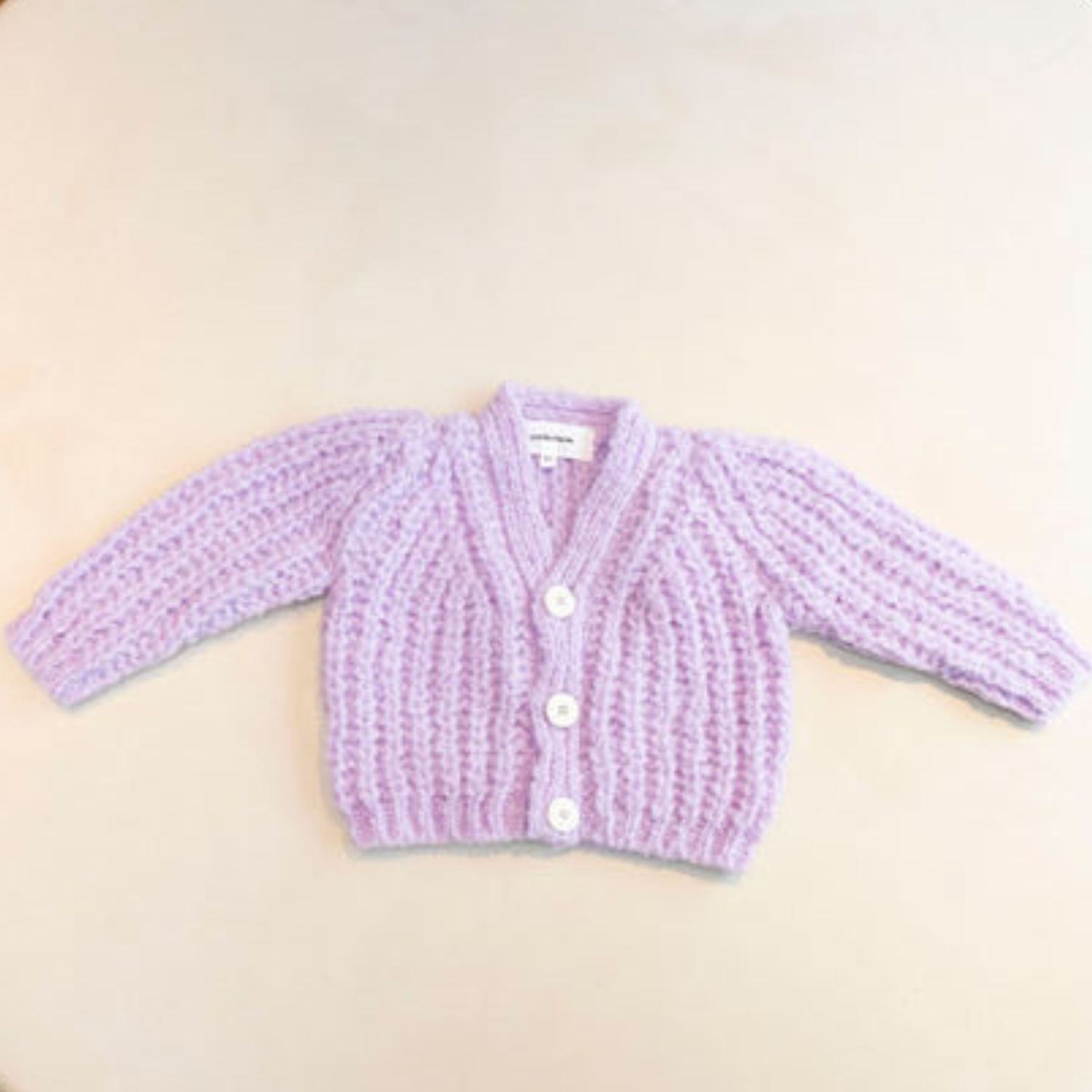 Baby Knit Cardigan in Lilac 