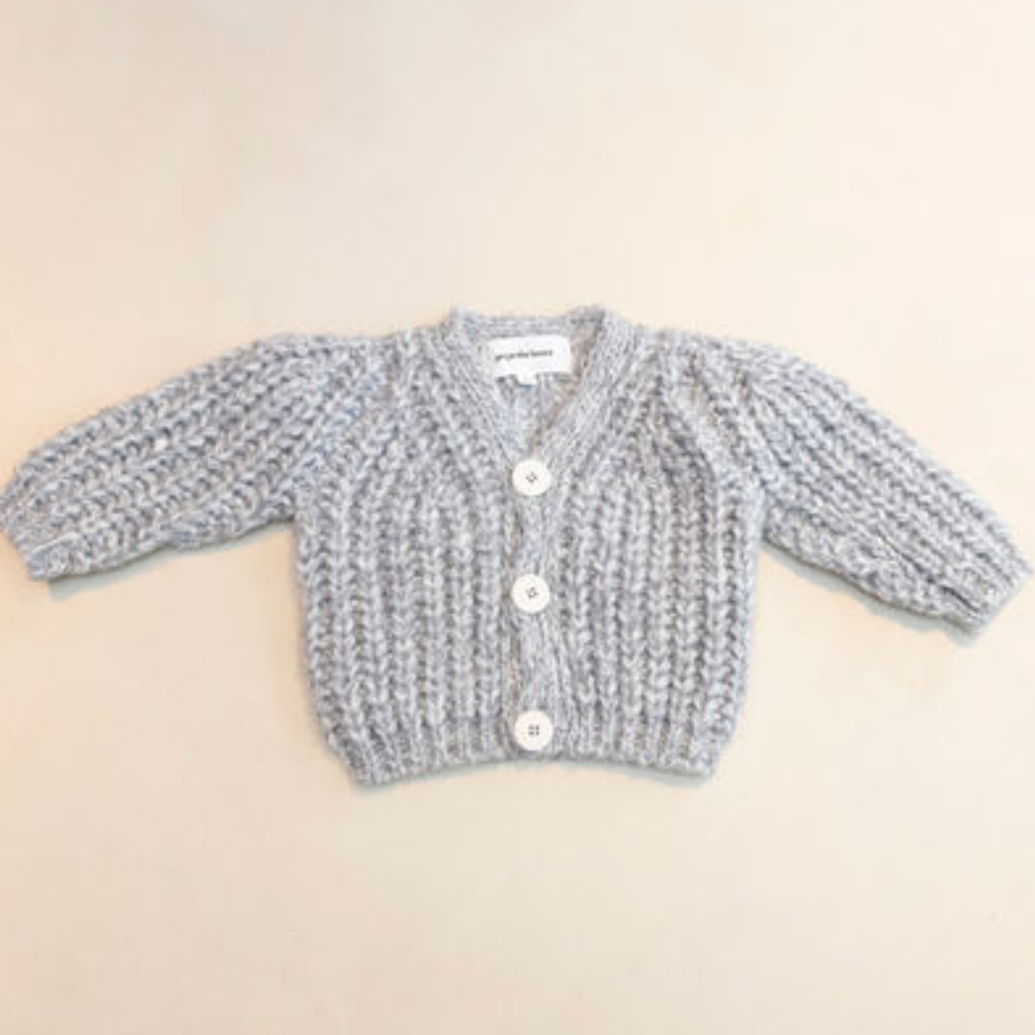 grey knit cardigan