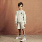 Green Bird Speckled Sweatshirt