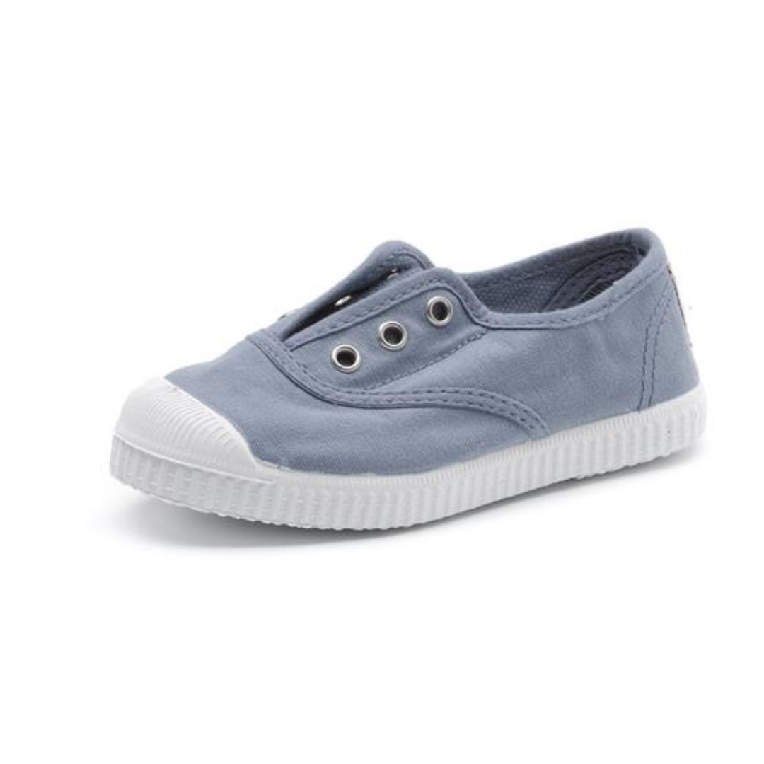 Baskets enfants bleues lavande Cienta 