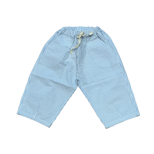 Blue & white striped baby trousers