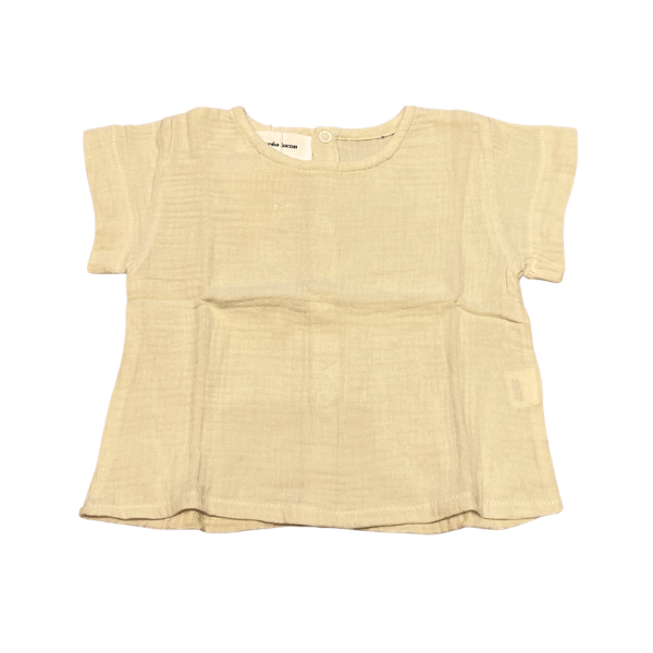 Baby Chiffon Short-Sleeved T-Shirt Beige