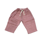 Raspberry Muslin Baby Trousers
