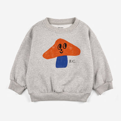 Sweat enfant Sweat gris champignon Bobo Choses 