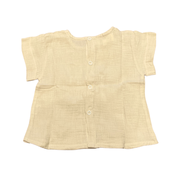 Baby Chiffon Short-Sleeved T-Shirt Beige