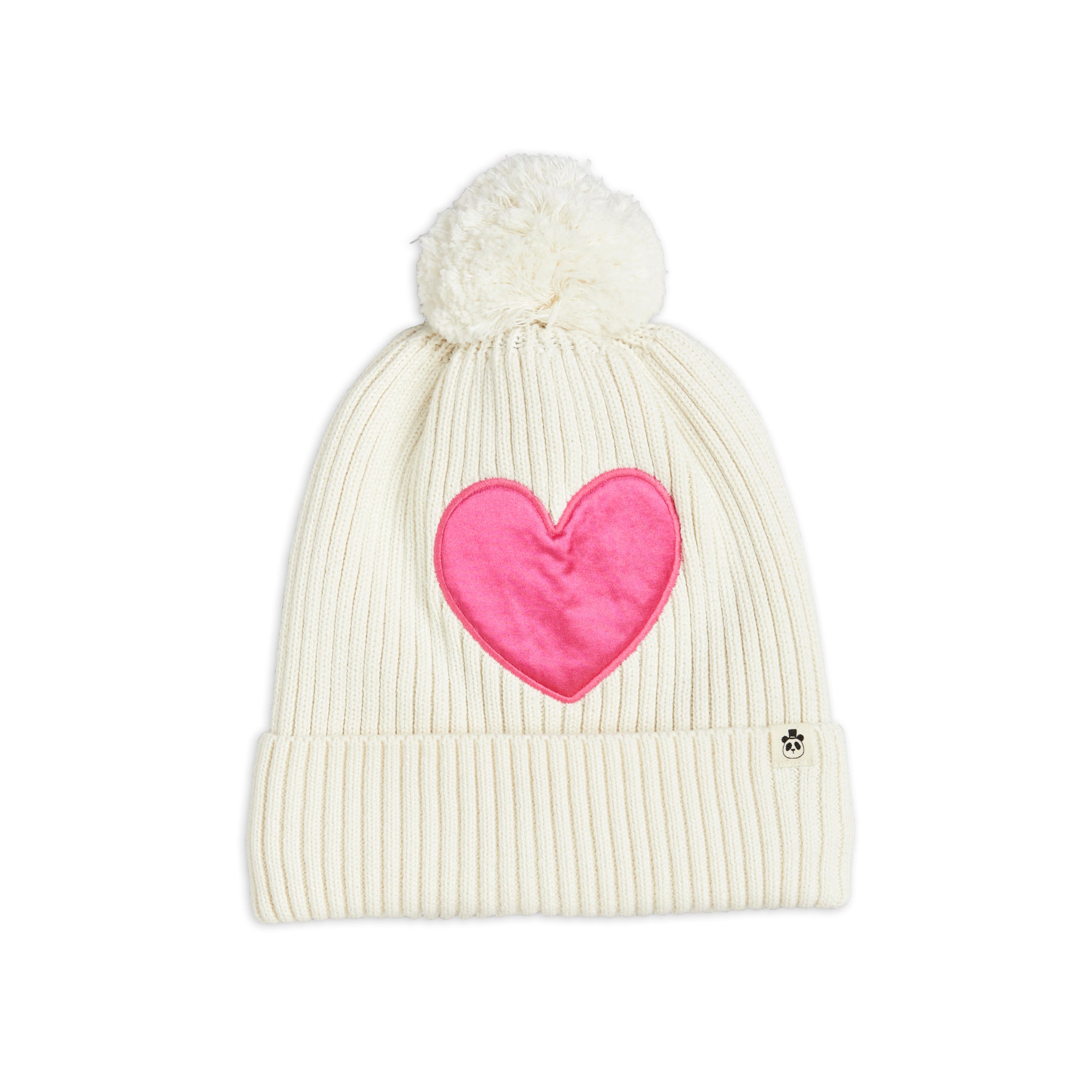 Bonnet bébé Bonnet Coton Bio certifié GOTS coeur rose bébé Mini Rodini