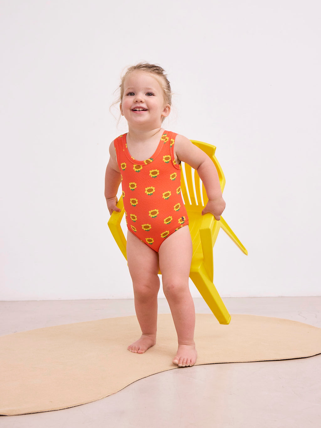 Maillot de bain bébé rouge imprimé