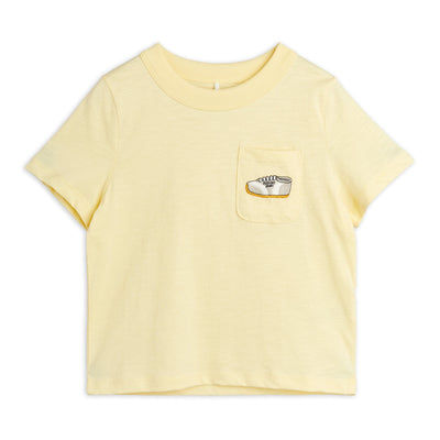 vetements durables enfants mini rodini T-shirt jaune sneaker