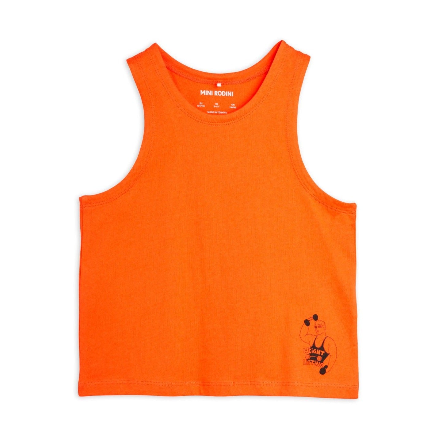 vetements durables enfants mini rodini Débardeur rouge weight lifting