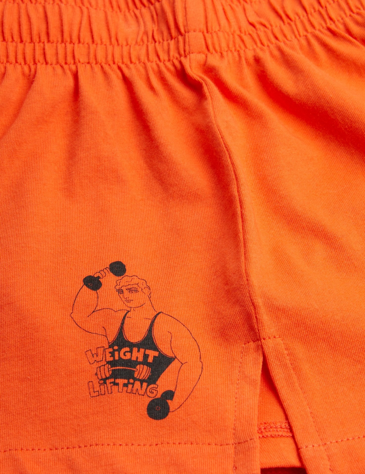 vetements durables enfants mini rodini Short rouge weight lifting