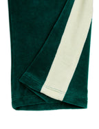 Green velvet pants