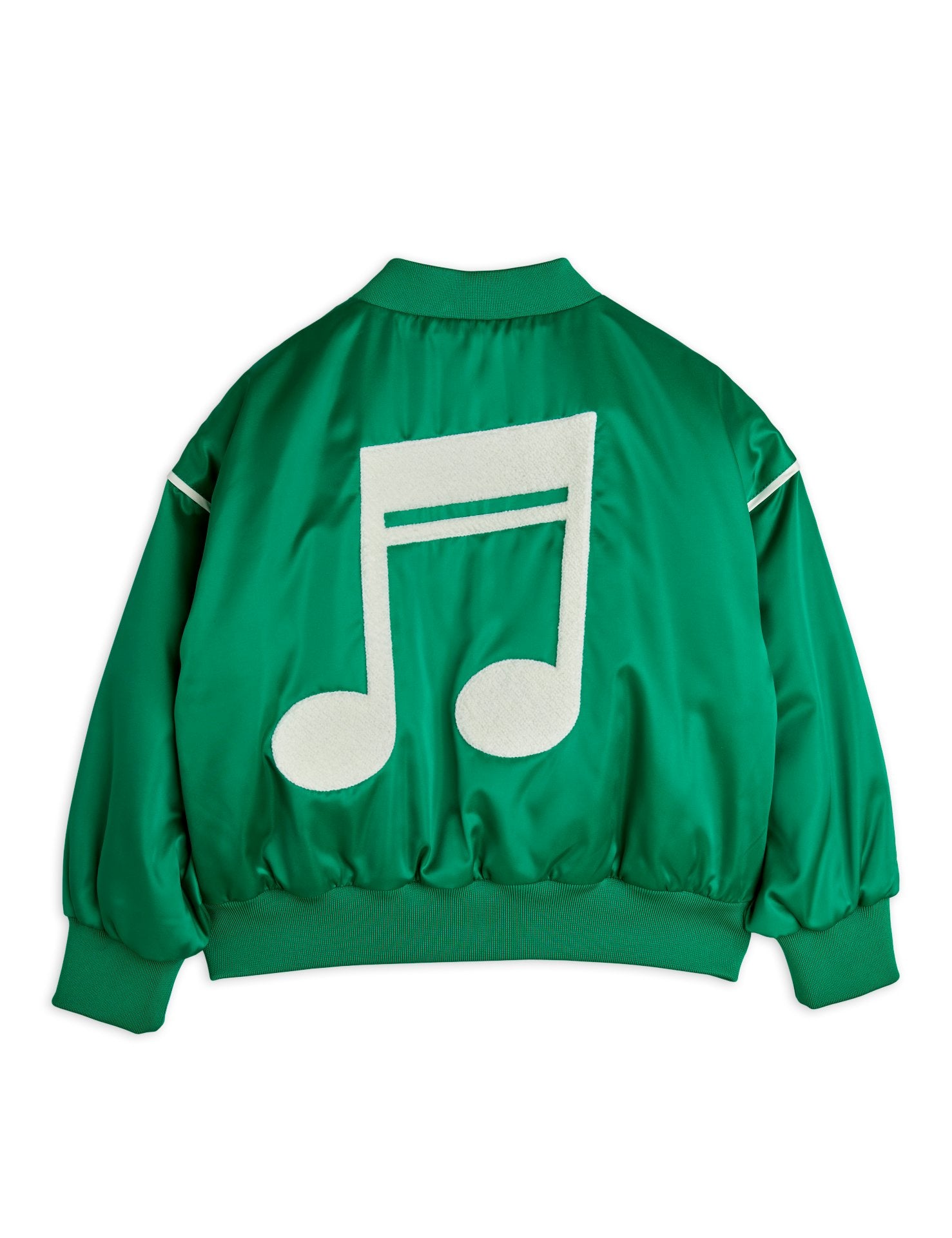 Green baseball bomber jacket