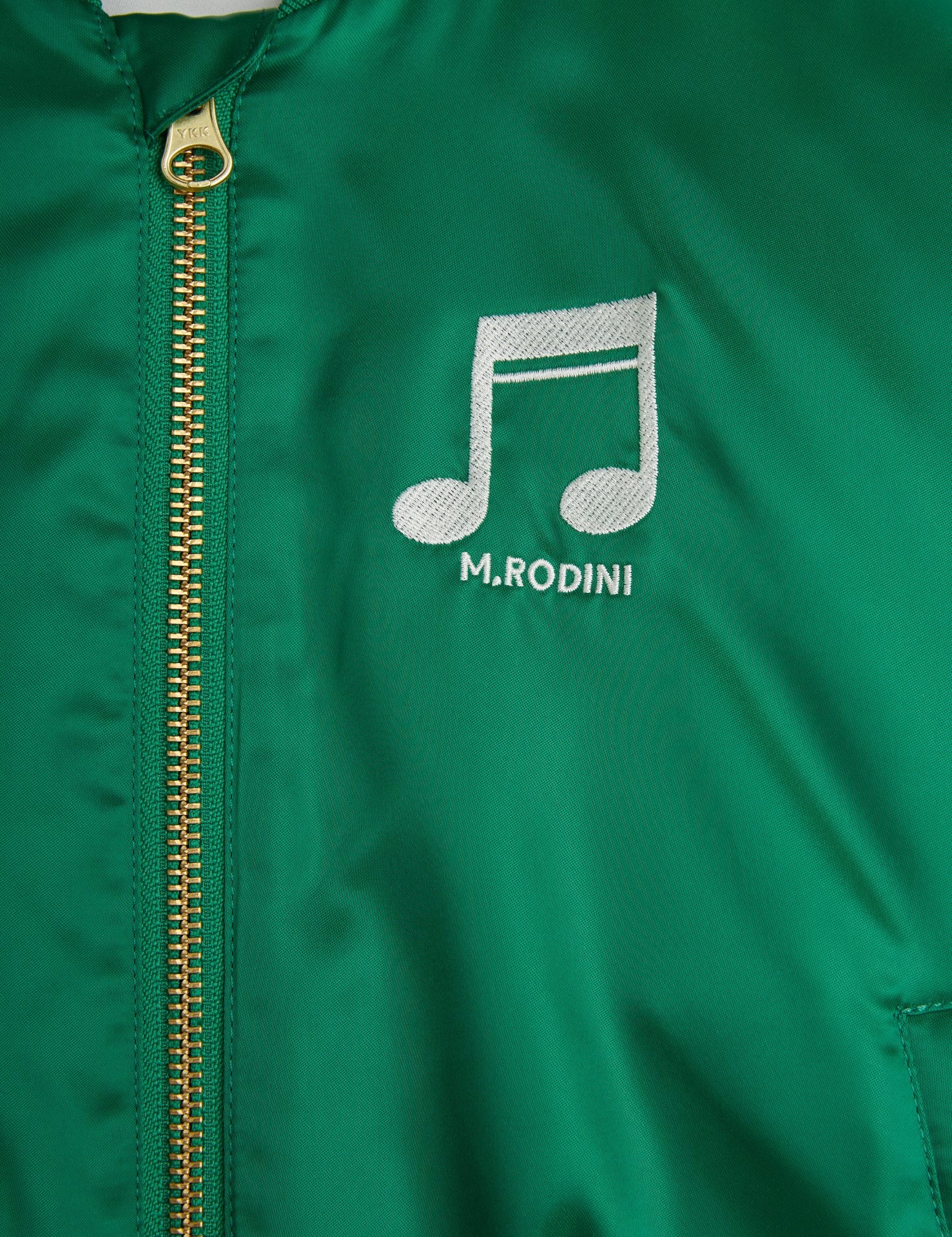 Green baseball bomber jacket