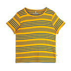Yellow and blue striped t-shirt