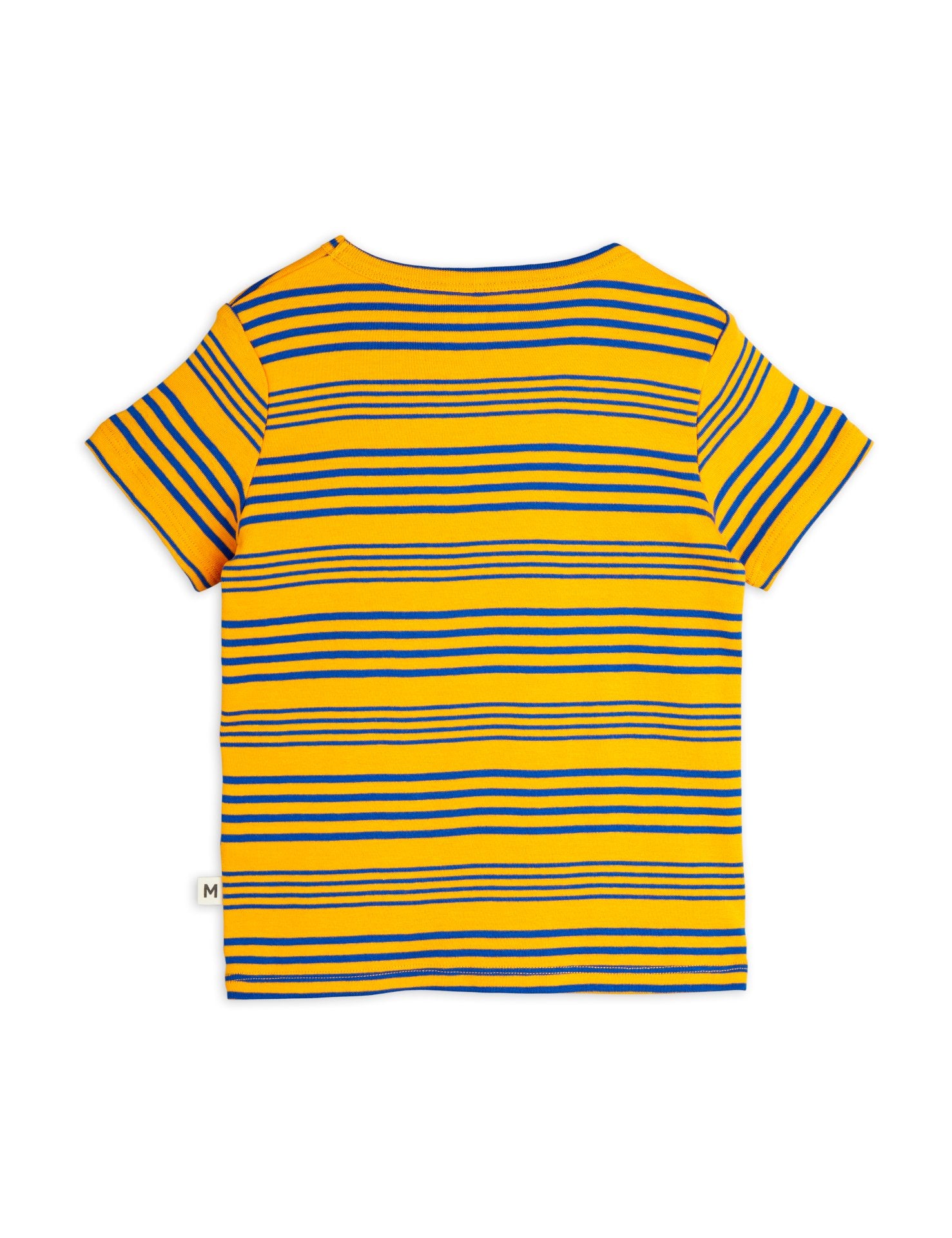 Yellow and blue striped t-shirt
