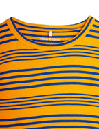 Yellow and blue striped t-shirt
