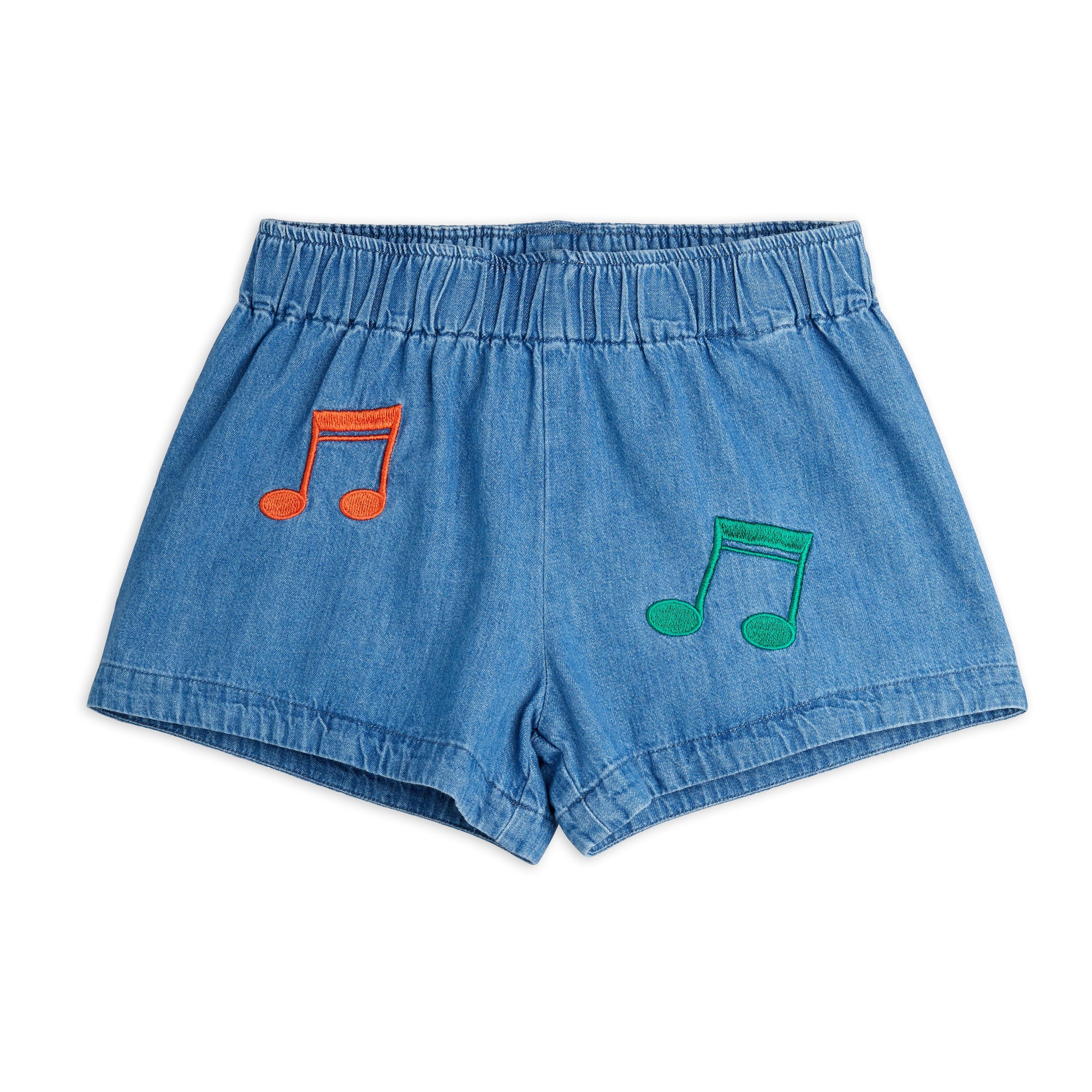 Music Notes Denim Shorts