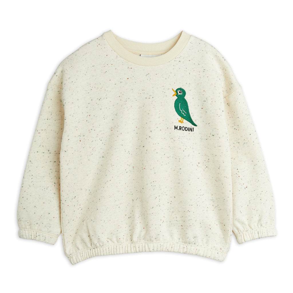 Green Bird Speckled Sweatshirt