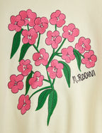 Mini Rodini Kids Cream Sweatshirt with Alpine Flowers