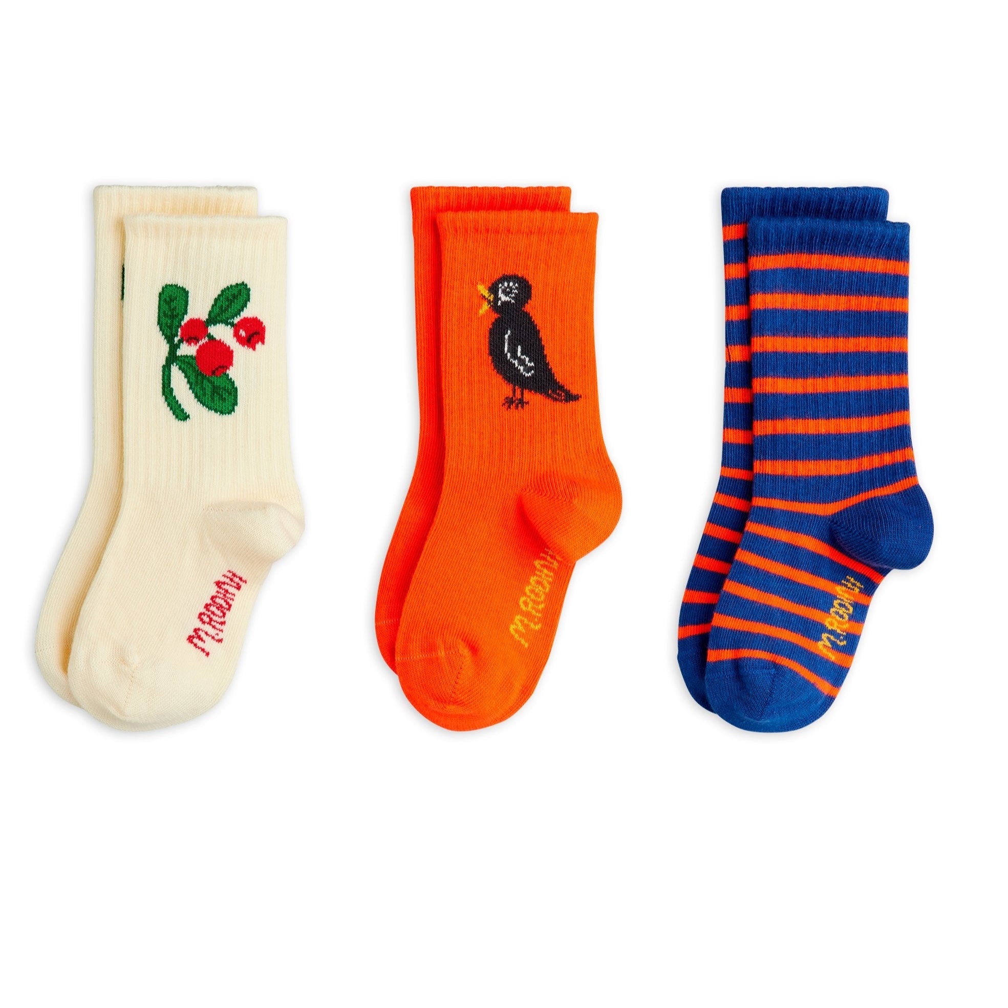 Lot 3 pairs mini rodini children's socks patterns arels and scratches
