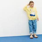 Swan Print Sweatshirt