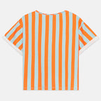 Striped Short-Sleeve Sweatshirt