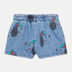 Happy Dog Denim Bermuda Shorts