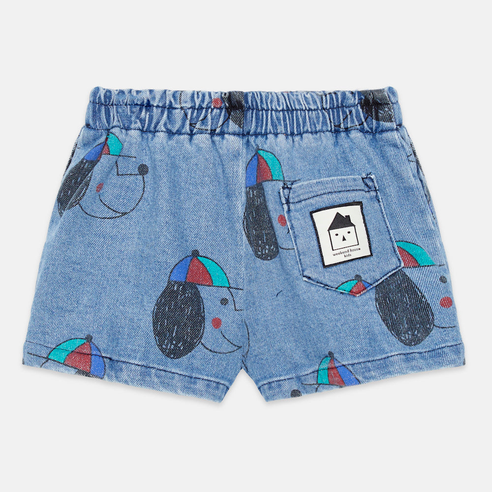 Happy Dog Denim Bermuda Shorts