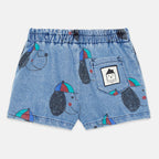 Happy Dog Denim Bermuda Shorts