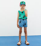 Happy Dog Denim Bermuda Shorts