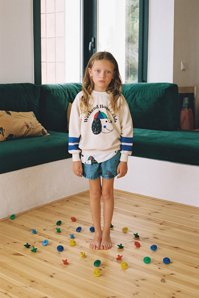 Happy Dog Denim Bermuda Shorts