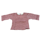 Raspberry baby muslin long-sleeved T-shirt
