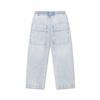 Pantalon Bleu Coupe Droite Repose AMS enfant de dos — Little Dudes