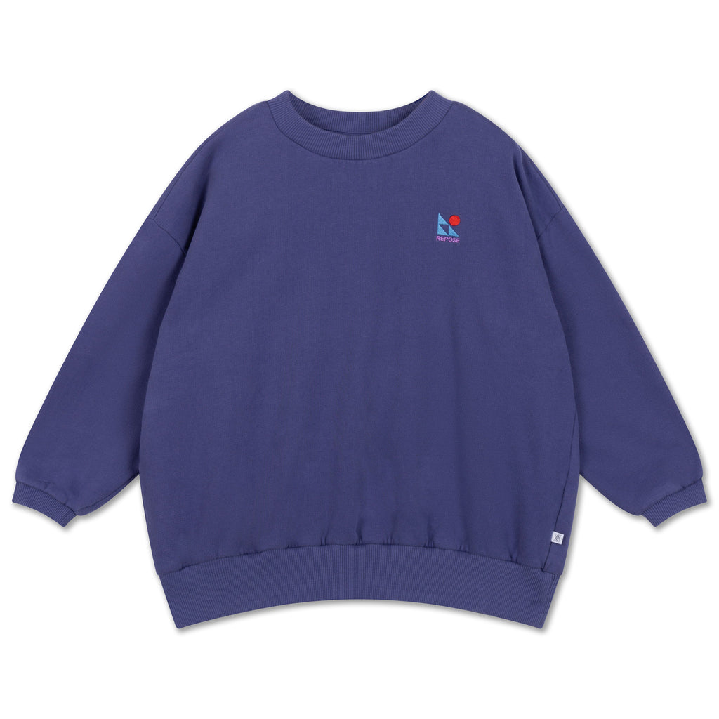 Sweat Bleu Coupe Oversize Repose AMS enfant — Little Dudes