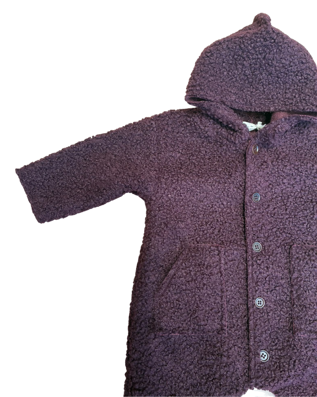 Combinaison bébé Teddy Aubergine
