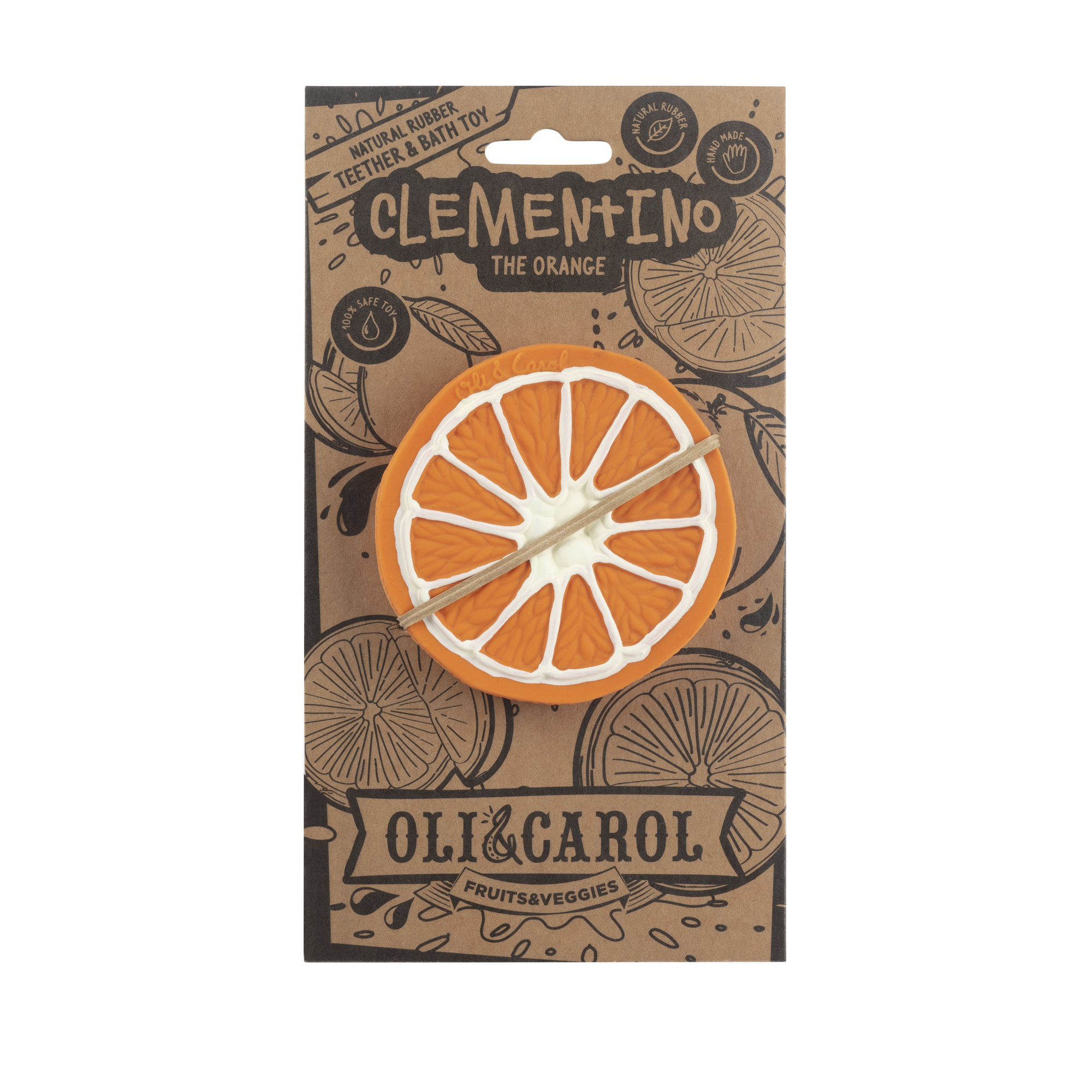 Clementino the Orange Baby Teether
