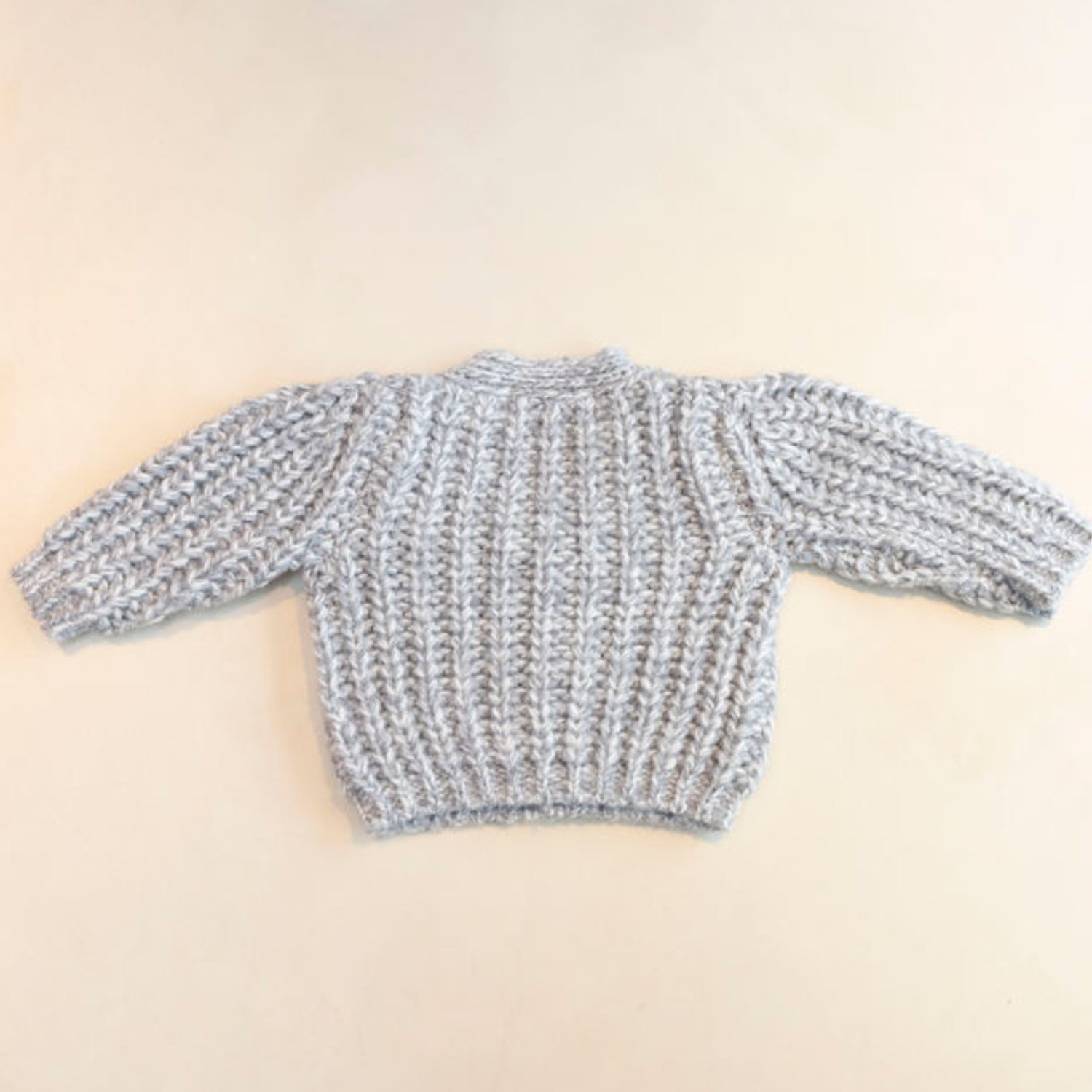 grey knit cardigan