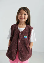 Veste Hoktown sans manches Bordeaux chiné