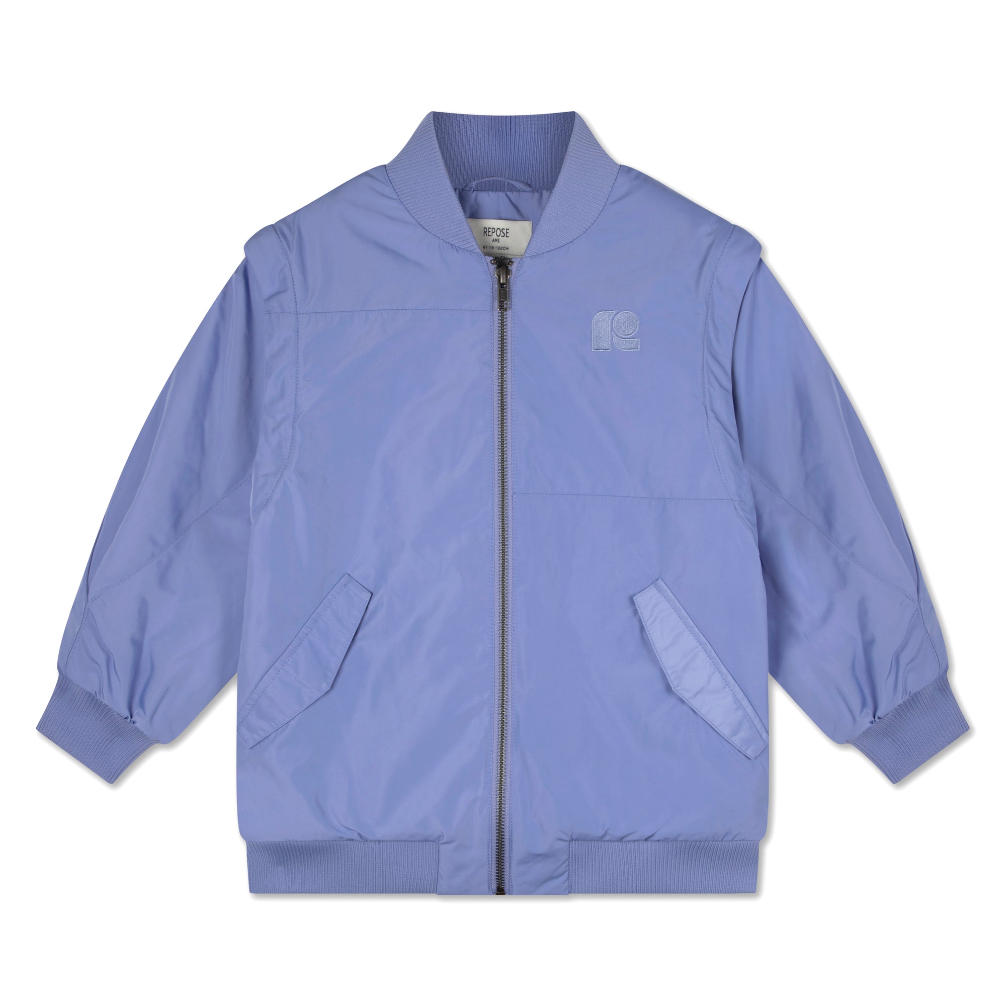 Bomber bleu manches longues enfants Repose AMS 