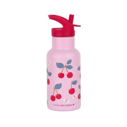 A Little Lovely Company Gourde Acier Inoxydable Cherries