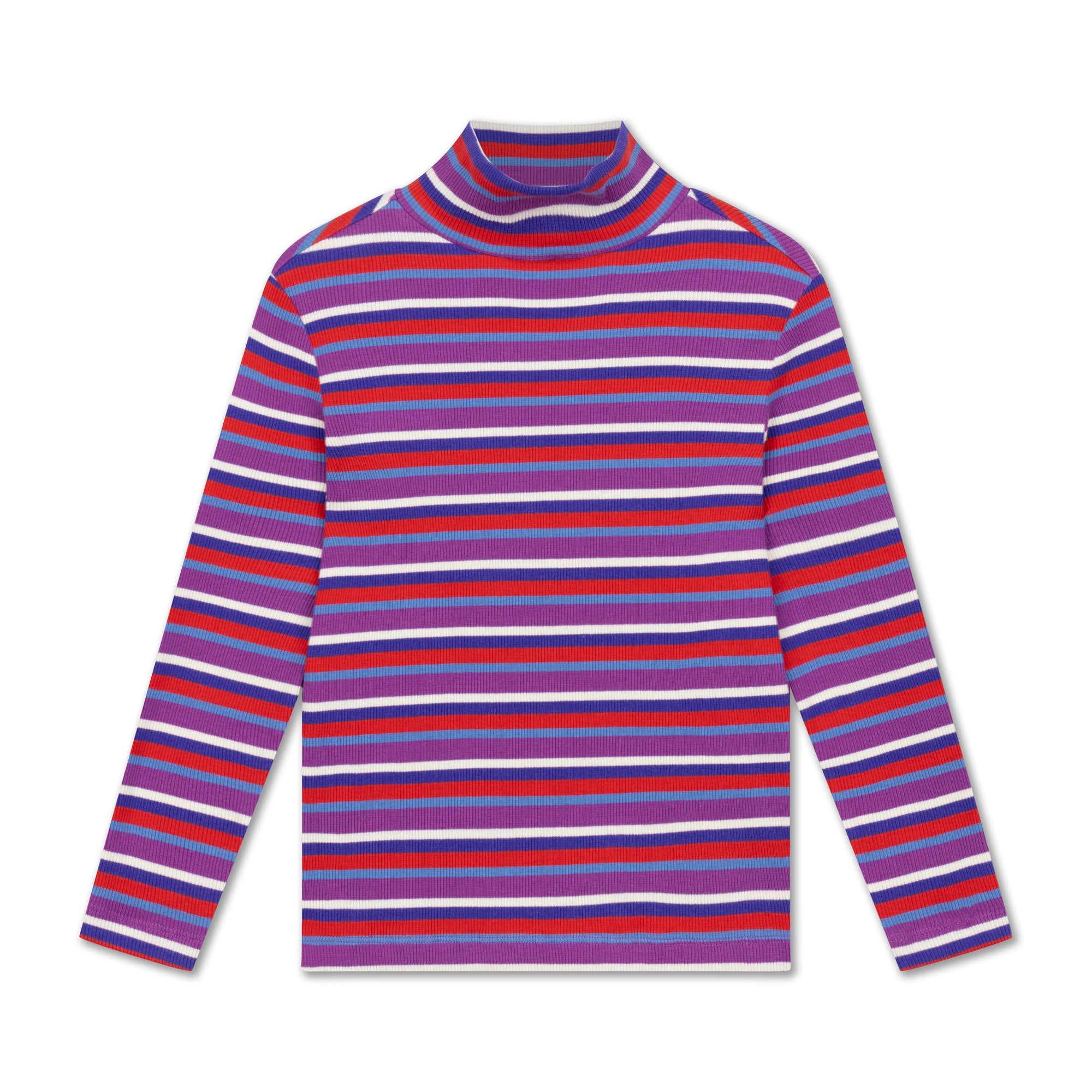 T-shirt Col Roulé Multicolore Rayé Repose AMS enfant — Little Dudes