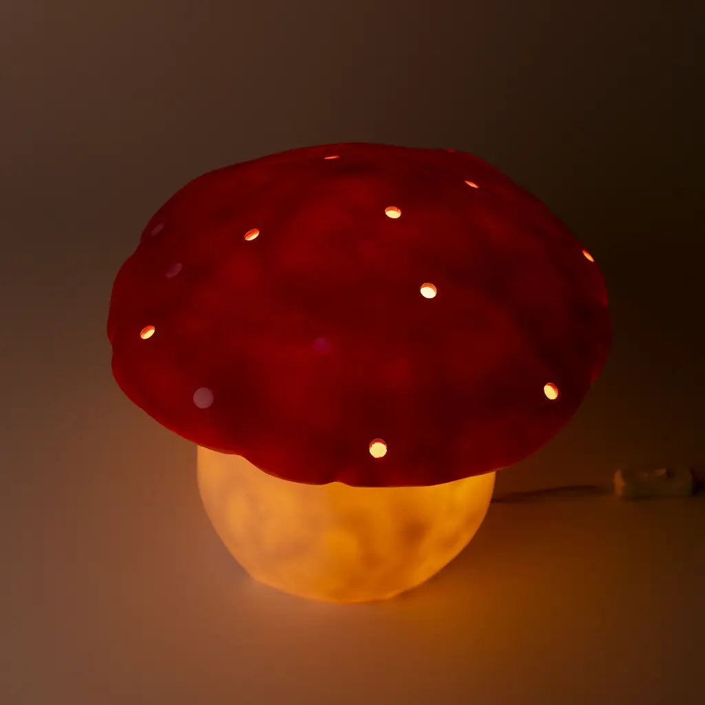 Lampe Champignon Grand rouge