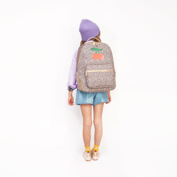 Jeune Premier Kids Backpack – New Bobbie Leopard Cherry