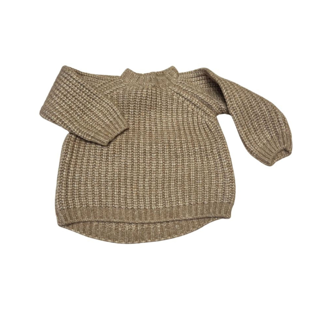 Baby Chunky Knit Jumper — Camel