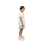 vetements durables enfants cos I said so Short en lin bleu