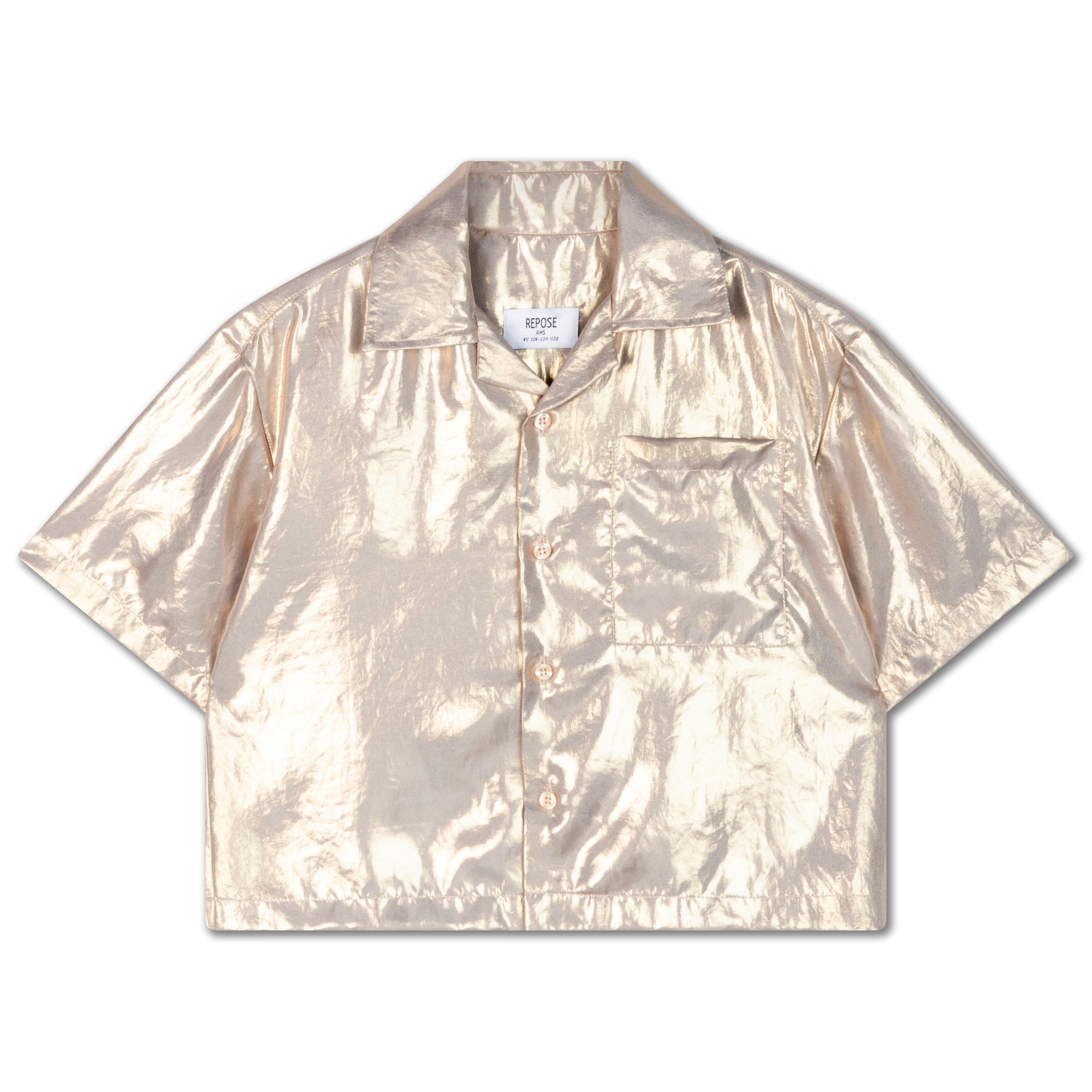 Gold metallic shirt