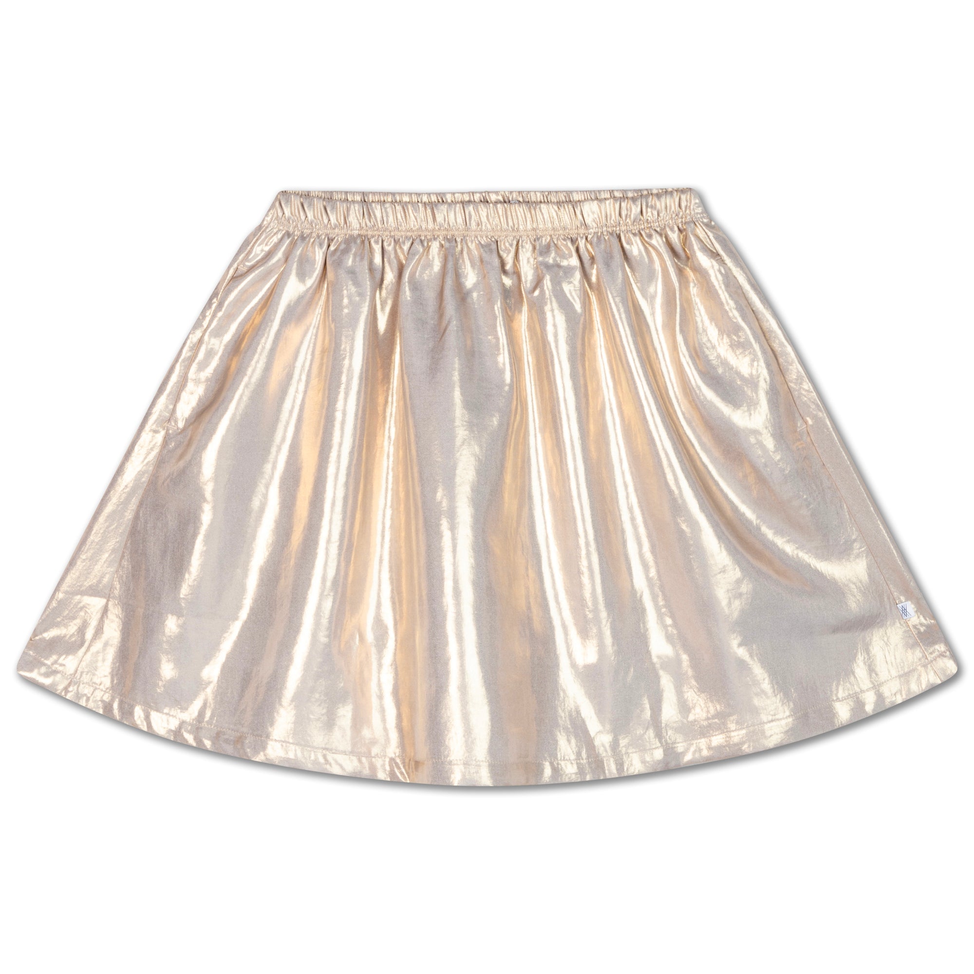 Golden metallic skirt