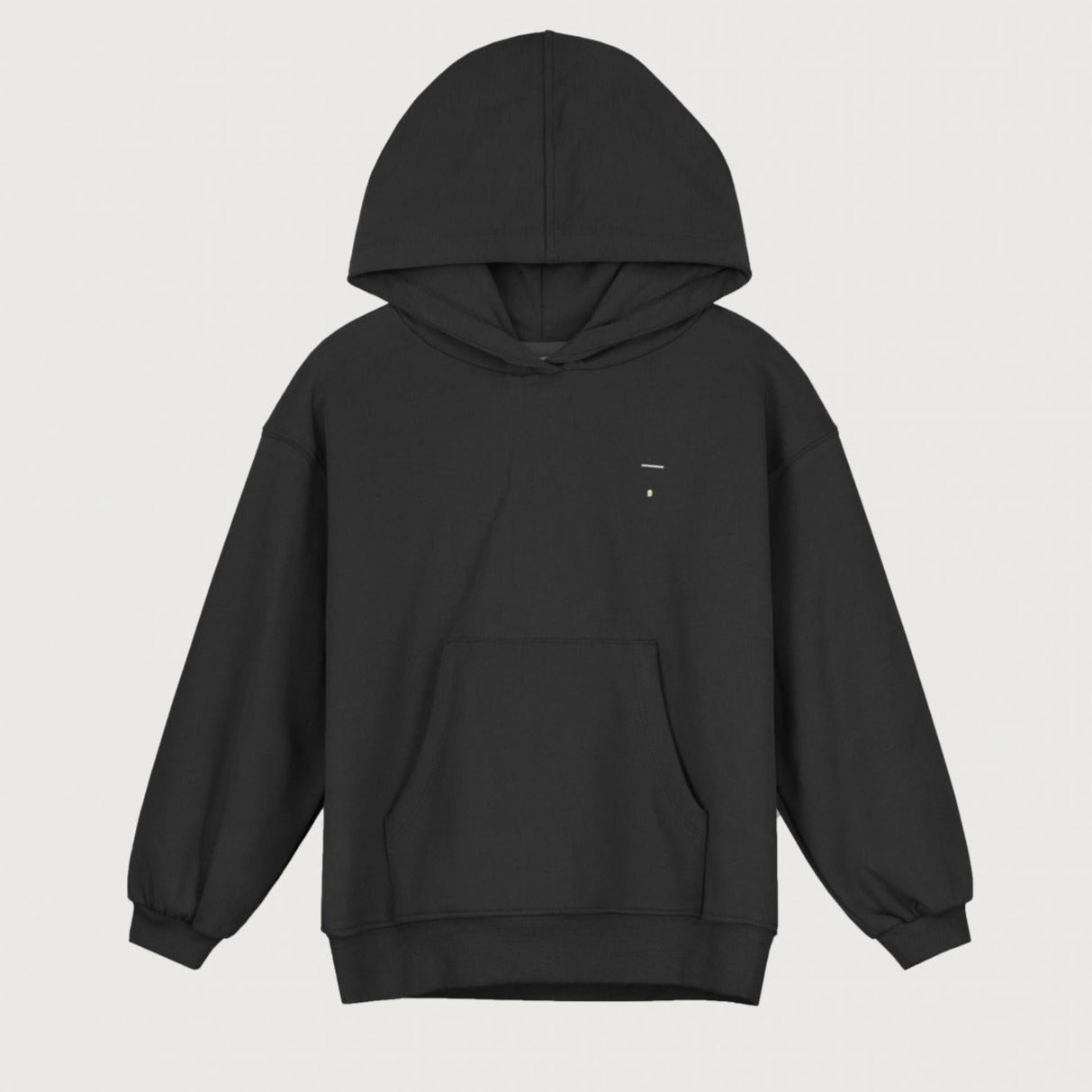 Black hoodie GOTS