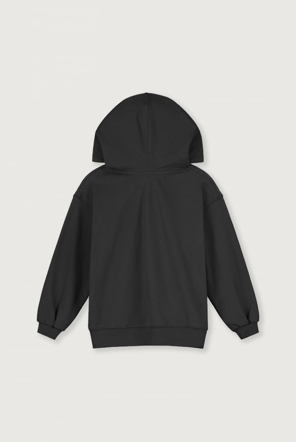 Black hoodie GOTS