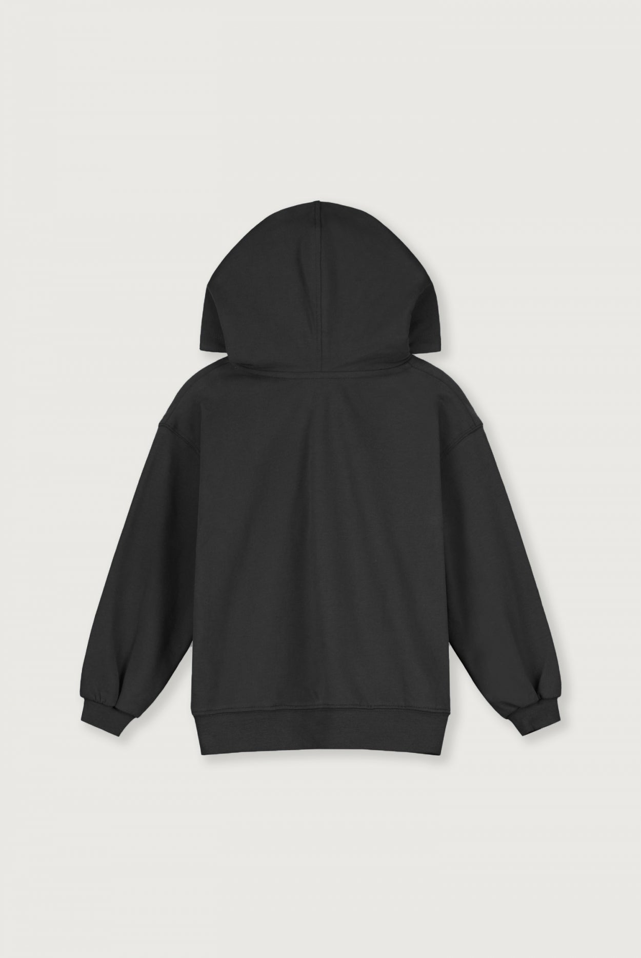 Black hoodie GOTS